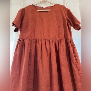 Linenfox Linen Babydoll Dress
